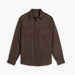 Chambray Workshirt | Brown