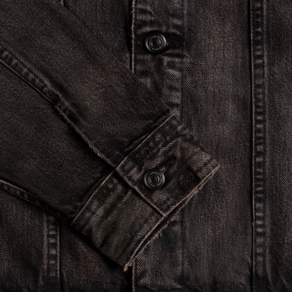 Denim Trucker Jacket | Faded Black - Image 7