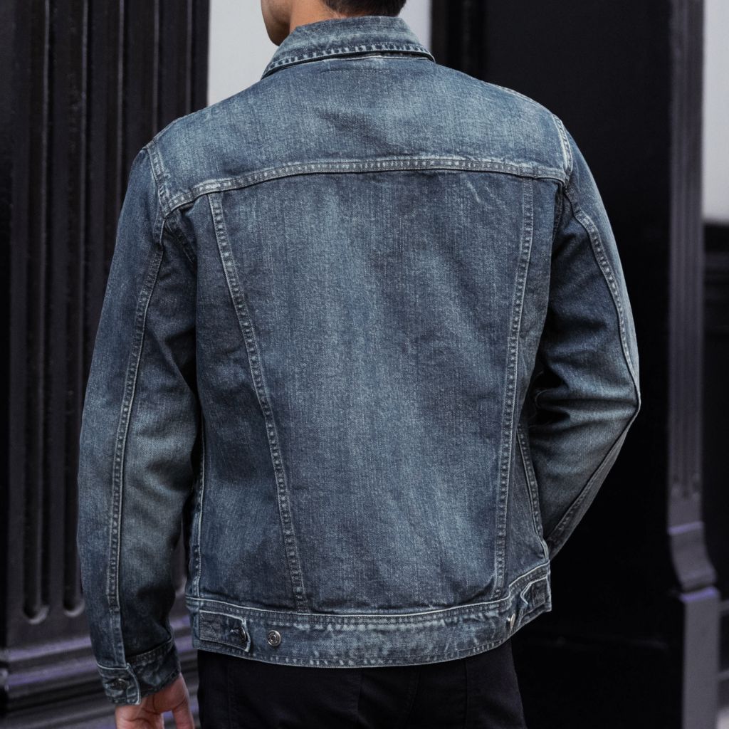 Denim Trucker Jacket | Faded Indigo - Image 2
