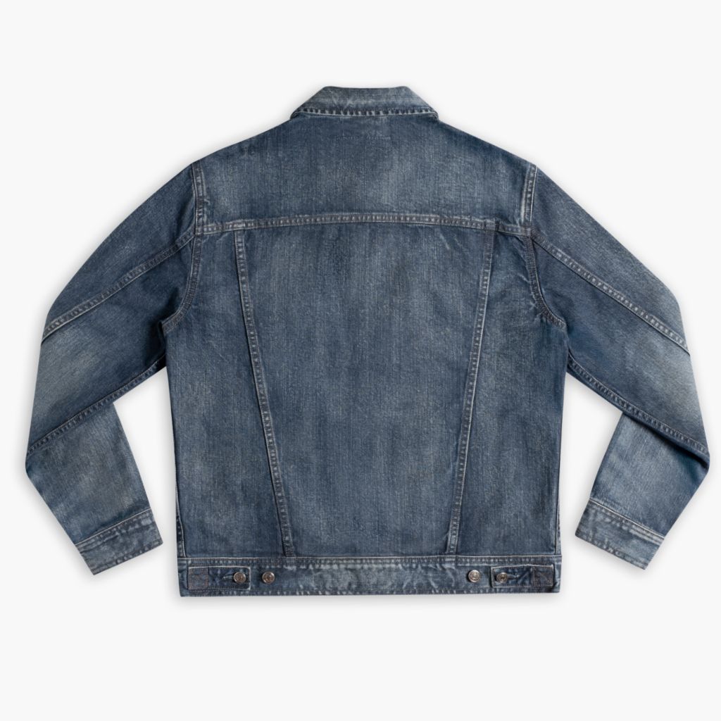 Denim Trucker Jacket | Faded Indigo - Image 6