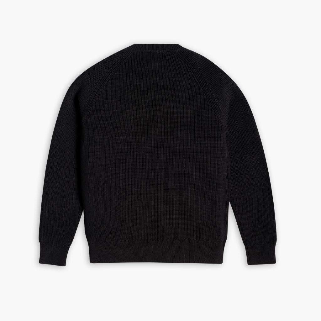 Ribbed Crewneck | Black - Image 2
