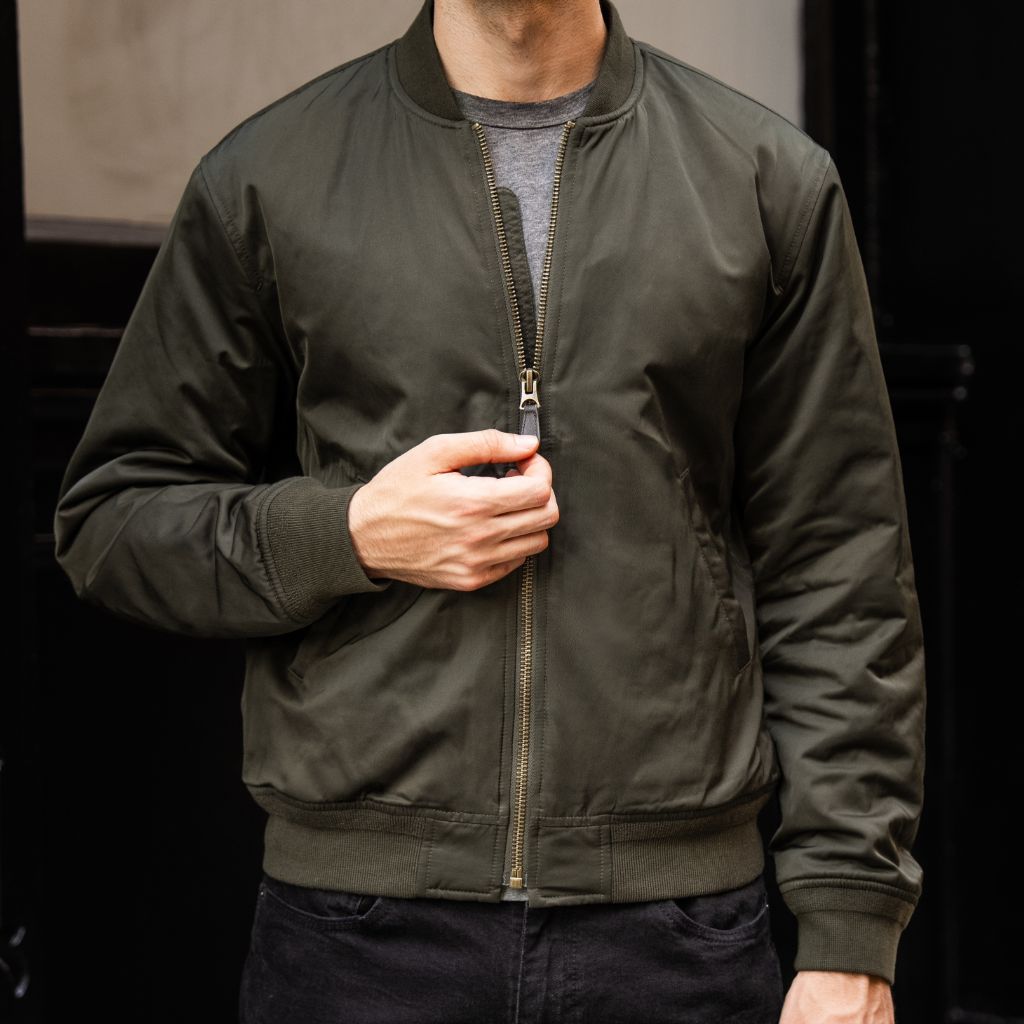 Union Bomber Jacket | Olive - Image 2