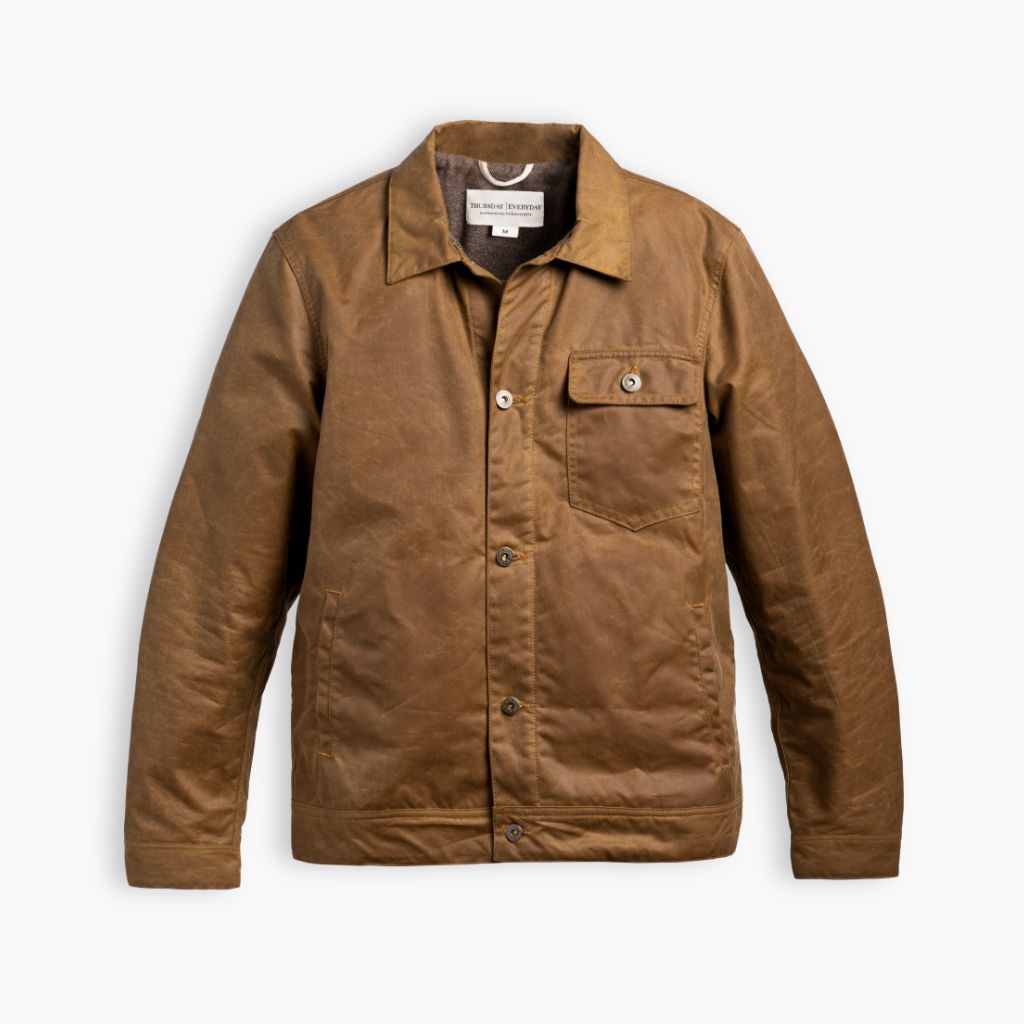 Waxed Canvas Field Jacket | Khaki - Image 6