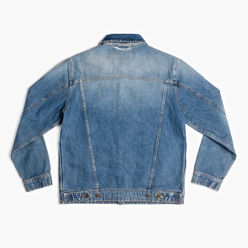 Selvedge Denim Trucker Jacket | Vintage Wash - Image 6