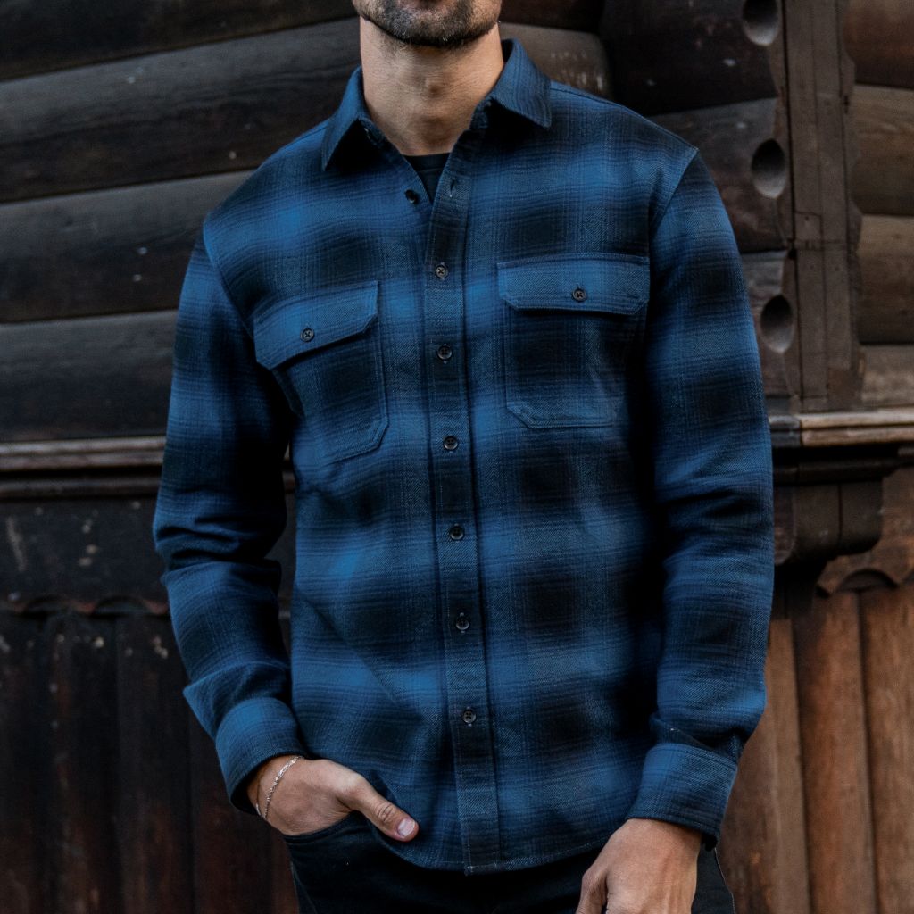 Summit Flannel Shirt | Navy - Image 6