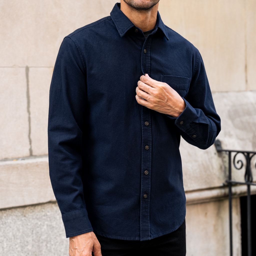 Solid Shirt | Navy - Image 6