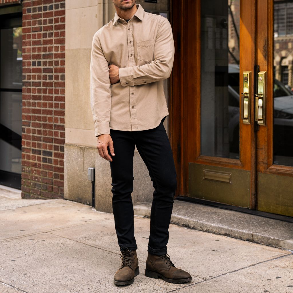 Solid Shirt | Taupe - Image 8