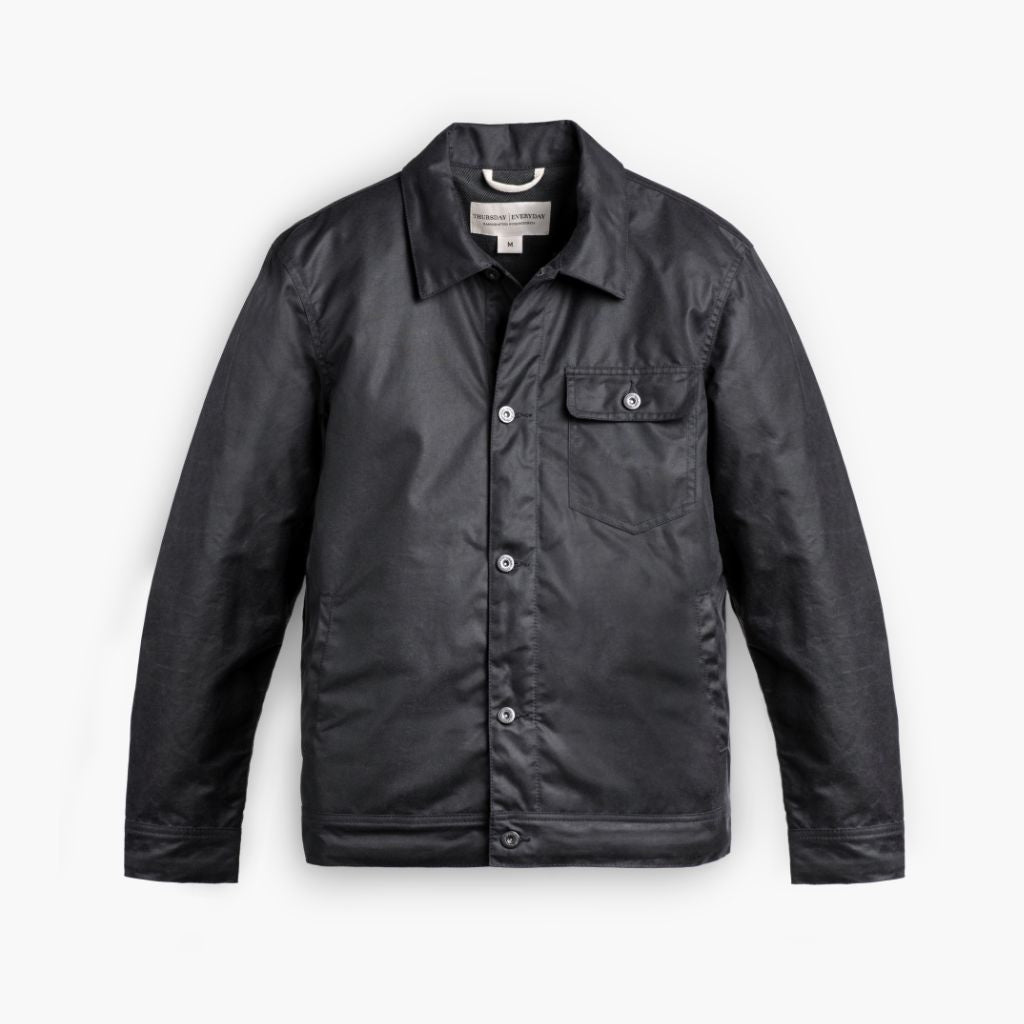 Waxed Canvas Field Jacket | Charcoal - Image 4