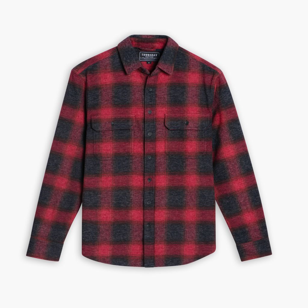 Summit Flannel Shirt | Red