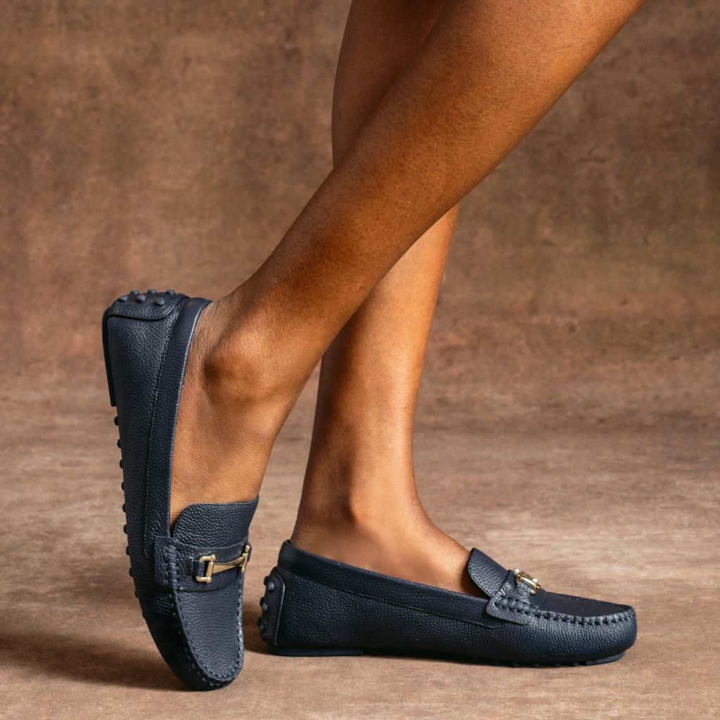 Driving Loafer | Navy & Gold - Image 9