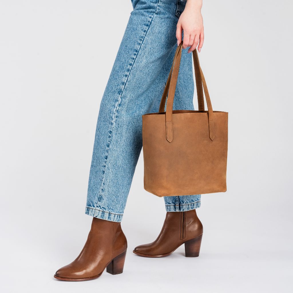 Everyday Tote | Vintage Cognac (S) - Image 8