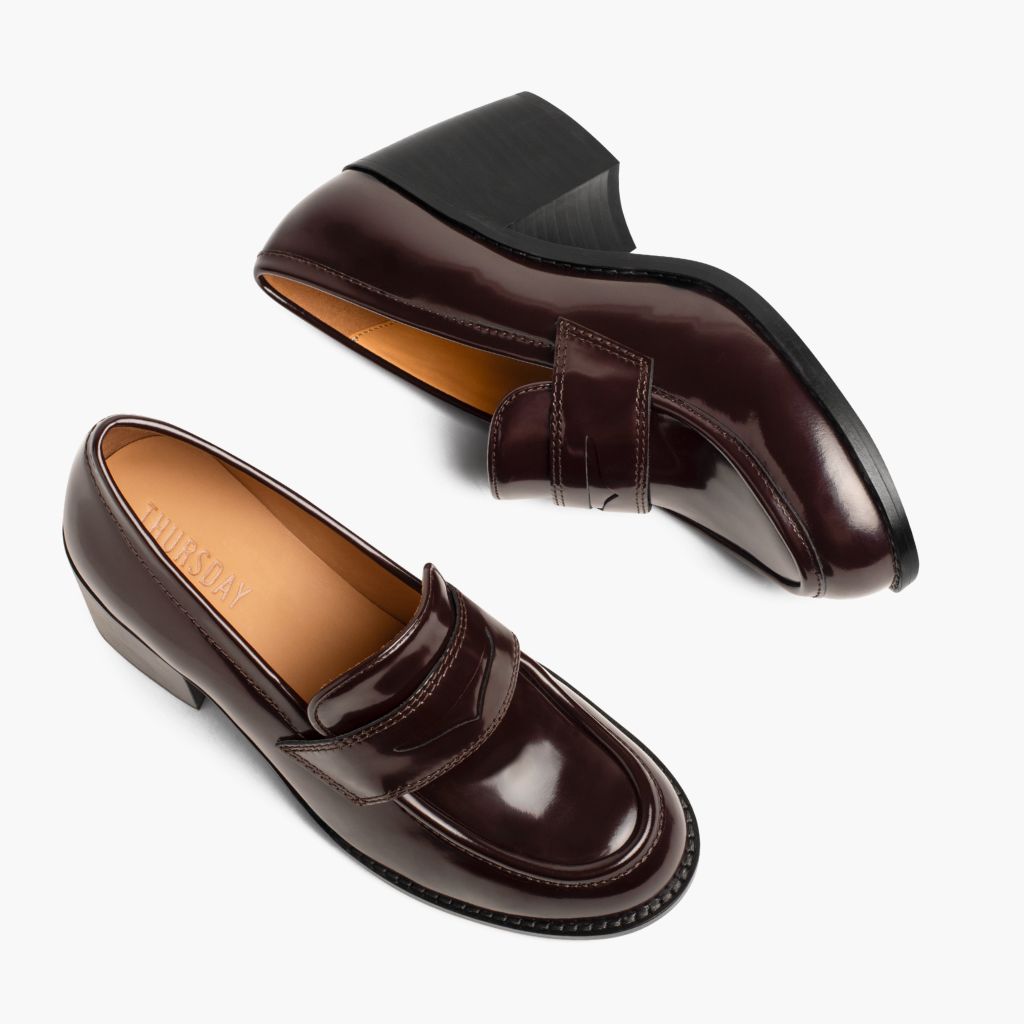 High Heel Penny | Burgundy - Image 4