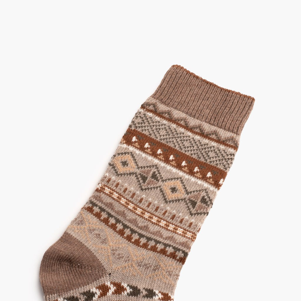 Women's Geo Sock | Taupe - Image 2