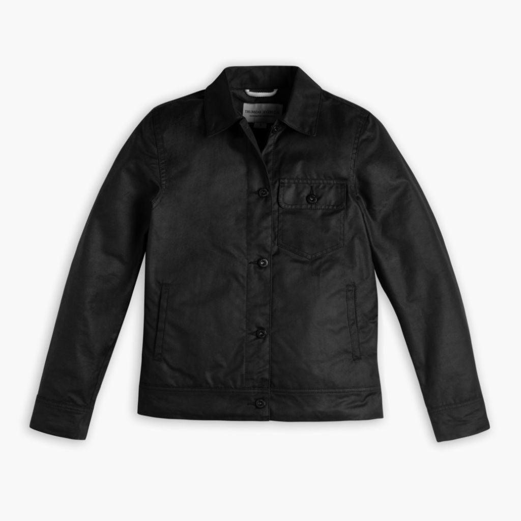 Waxed Canvas Field Jacket | Black - Image 4