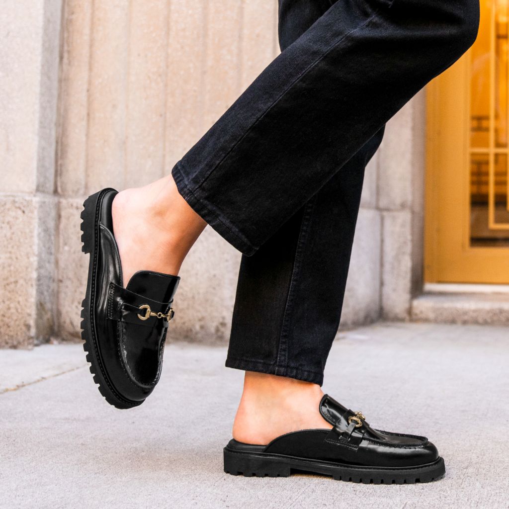 Penny Mule | Black & Gold - Image 7