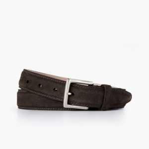 Women's Classic Leather Belt | Dark Olive Suede
